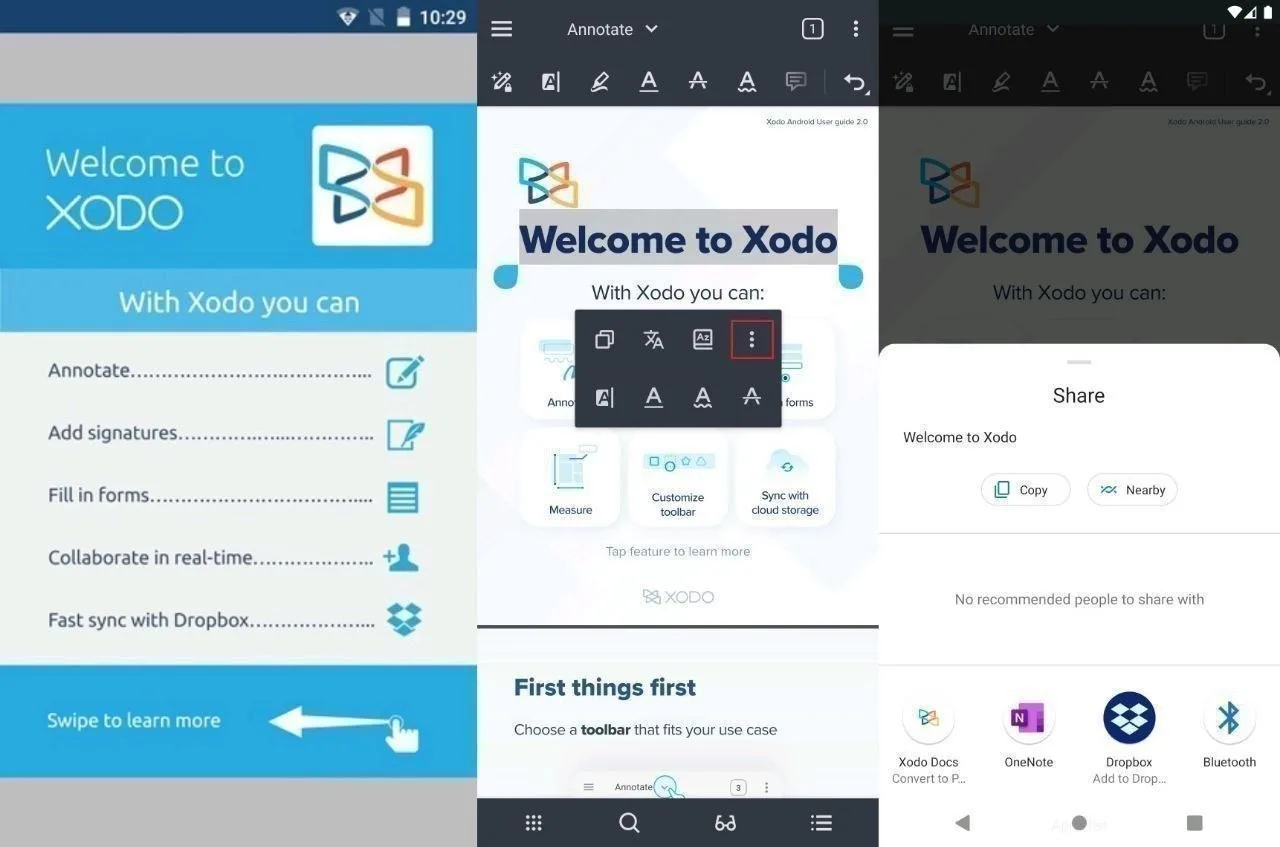 Xodo PDF — универсальный PDF‑ридер и редактор, позволяющий подписывать документы, запол...