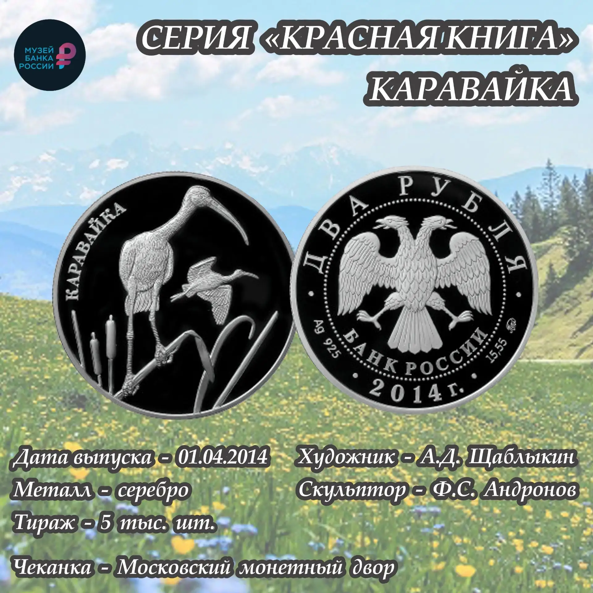 Монета с тайной: каравайка — птица, чьи перья играют всеми цветами радуги