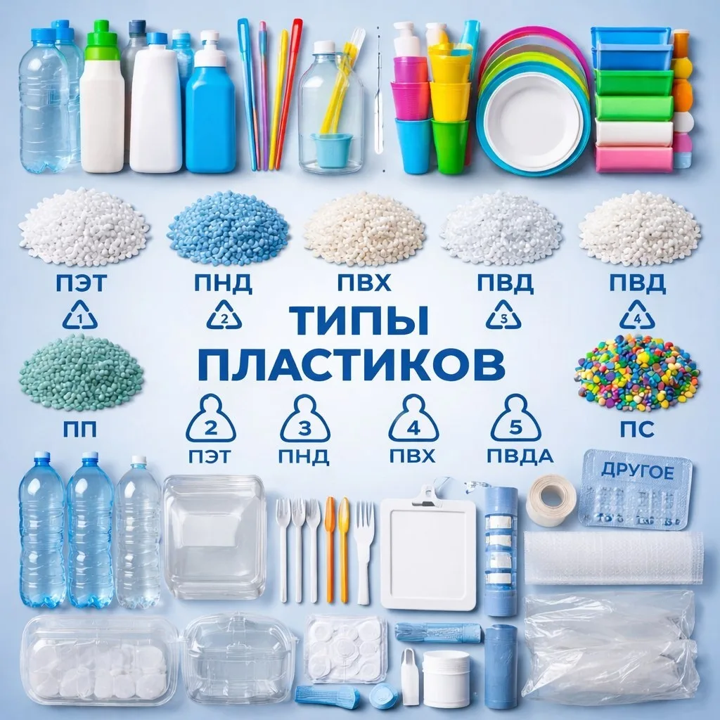 🔥 Знаете ли вы, что большинство видов пластика нельзя просто выбросить?