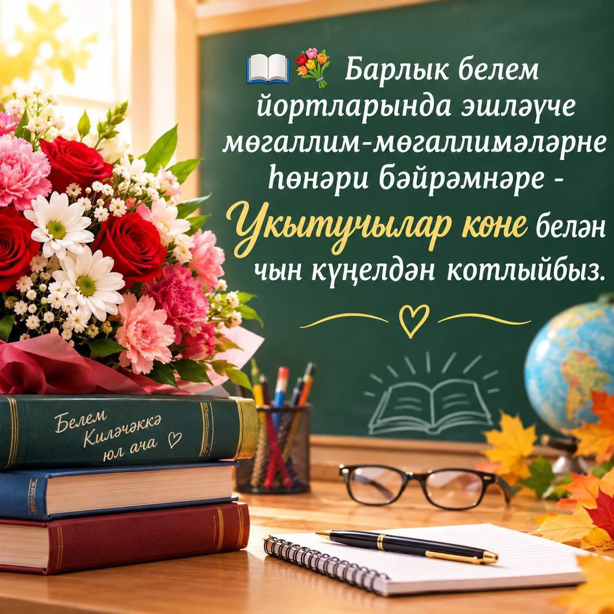 ❤️Олы йөрәкле, фидакарь җанлы укытучыларыбызга игелекле һәм мактаулы эшләрендә зур уңыш...