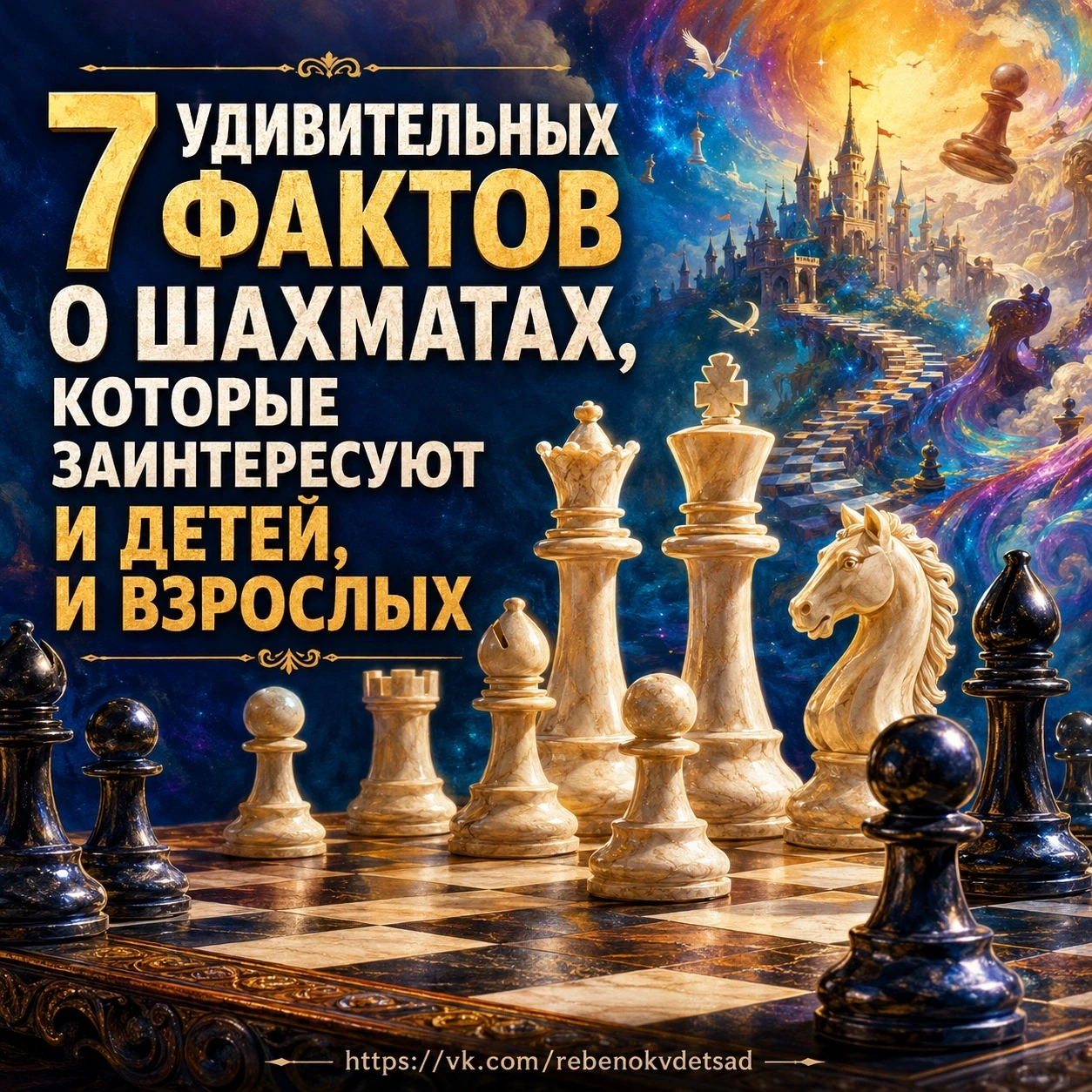 ♟ 7 удивительных фактов о шахматах, которые заинтересуют и детей, и взрослых