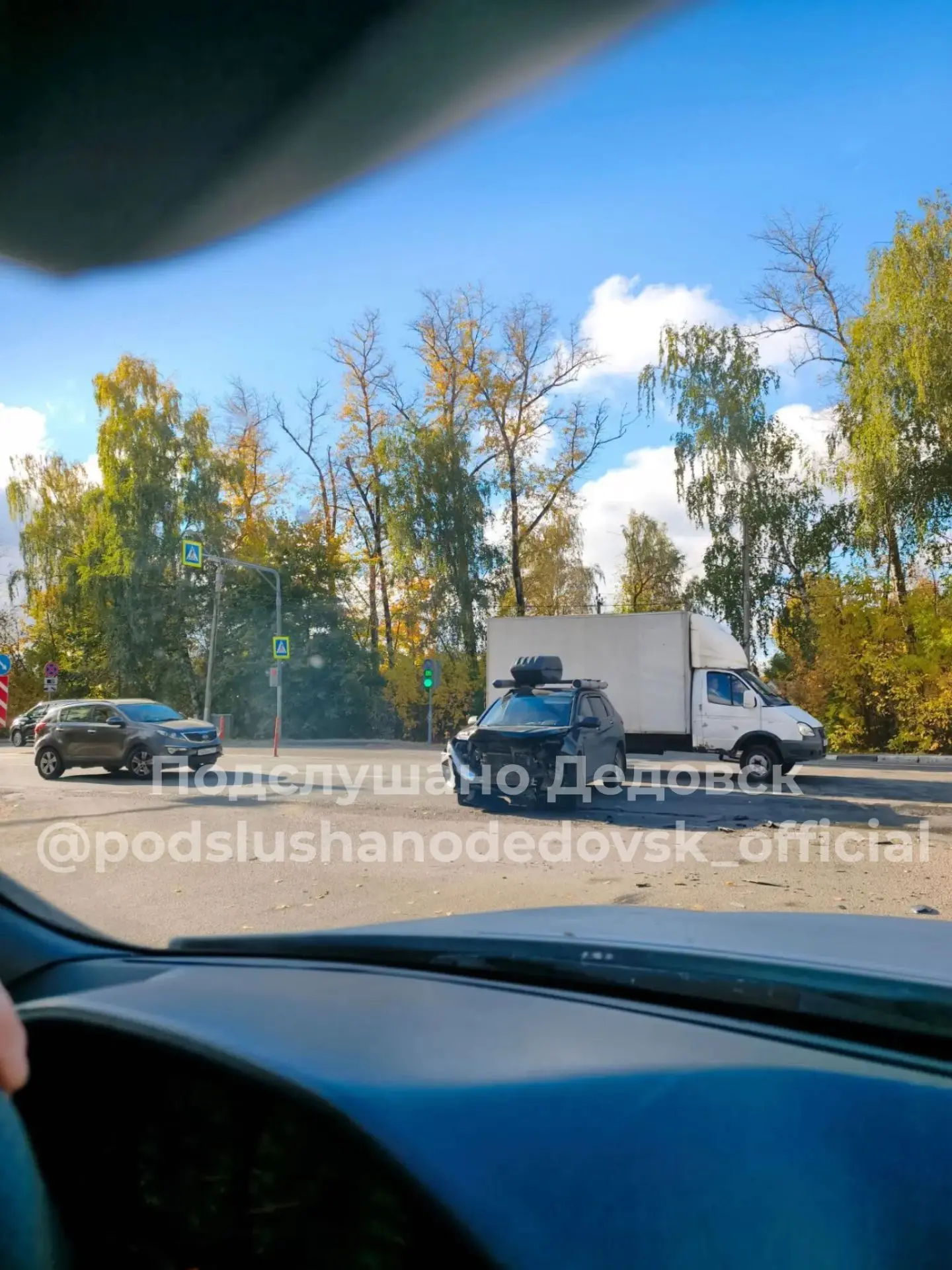 ДТП на Волоколамке в сторону Дедовска, не доезжая заправки Лукойл