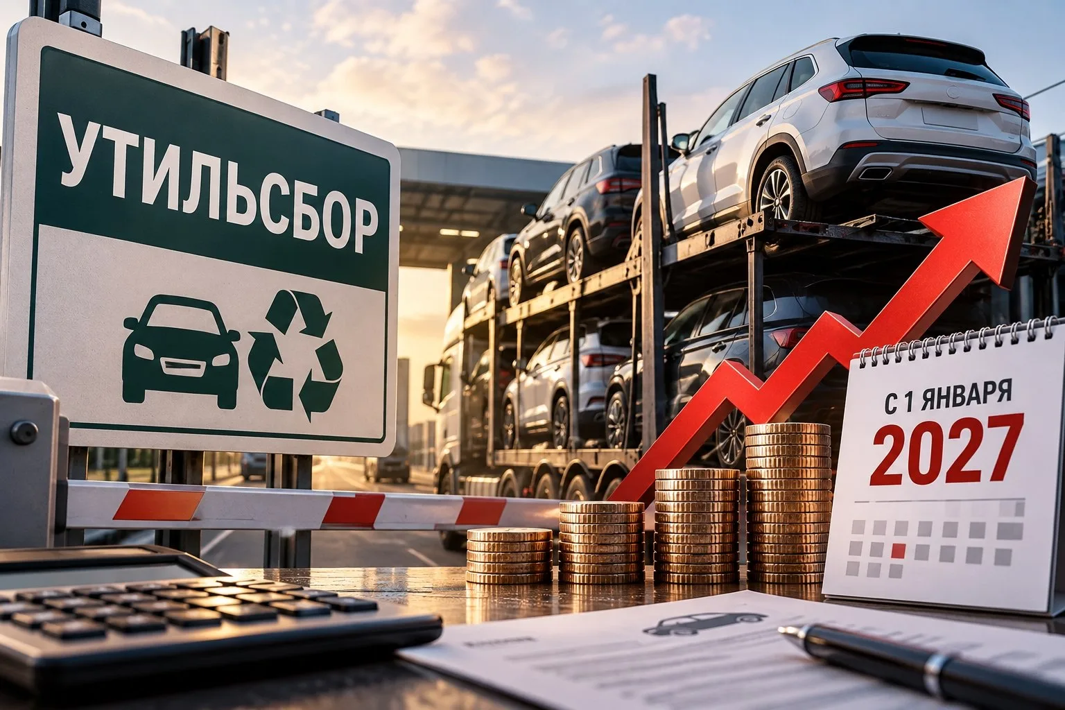 Автомобили снова подорожают? С 1 января 2027 года в России вырастет утильсбор