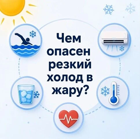 📌В жаркую погоду многие пытаются охладиться как можно быстрее: ныряют в ледяную воду, пьют очень хо