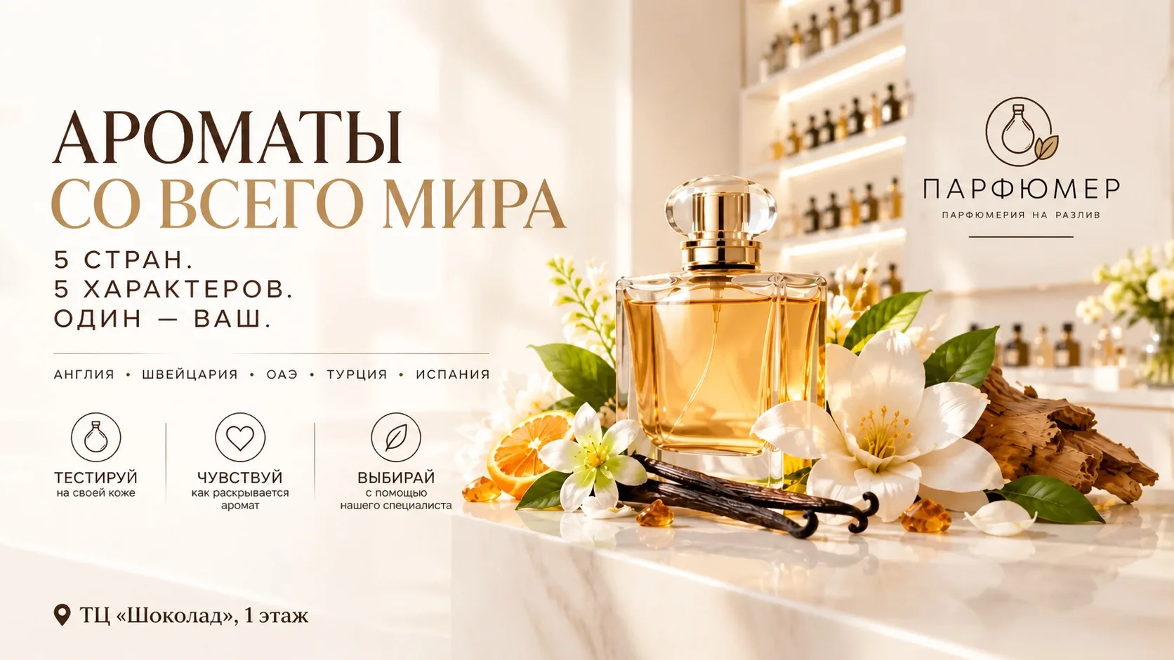 ПАРФЮМЕР. Пять стран — сотни ароматных историй.