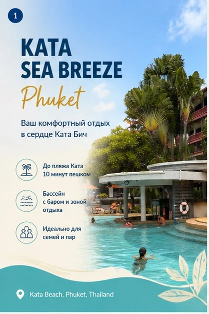 🌴 KATA SEA BREEZE PHUKET — идеальный бюджетный  отель для отдыха на Пхукете всей семьё...