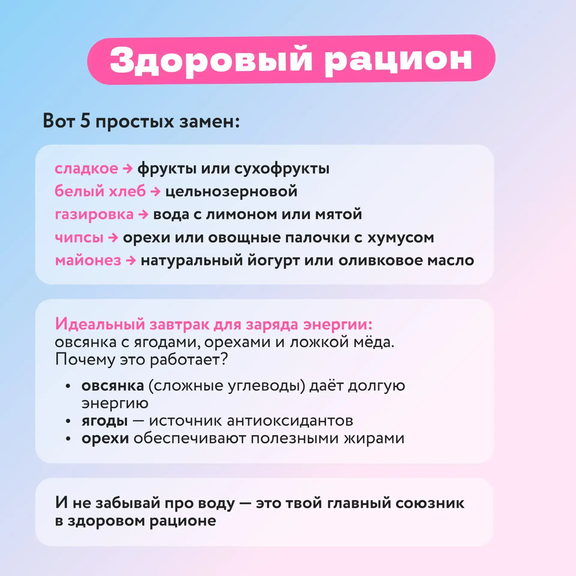 Начни понедельник правильно 🏃🍏