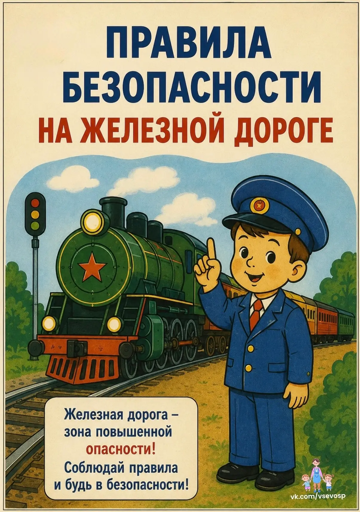 БЕЗОПАСНОСТЬ НА ЖЕЛЕЗНОЙ ДОРОГЕ!