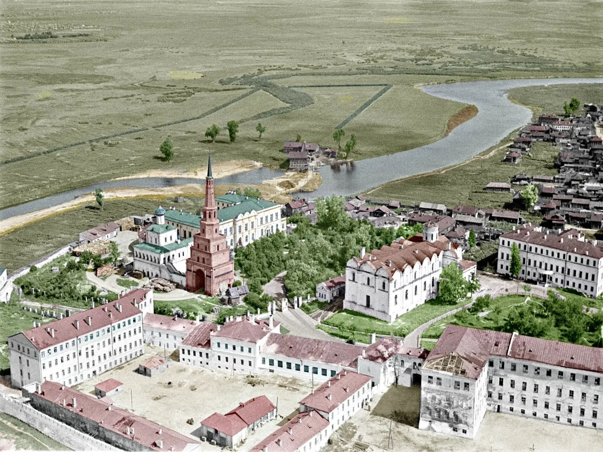 1934-1937 года Казань. Кремль с самолета