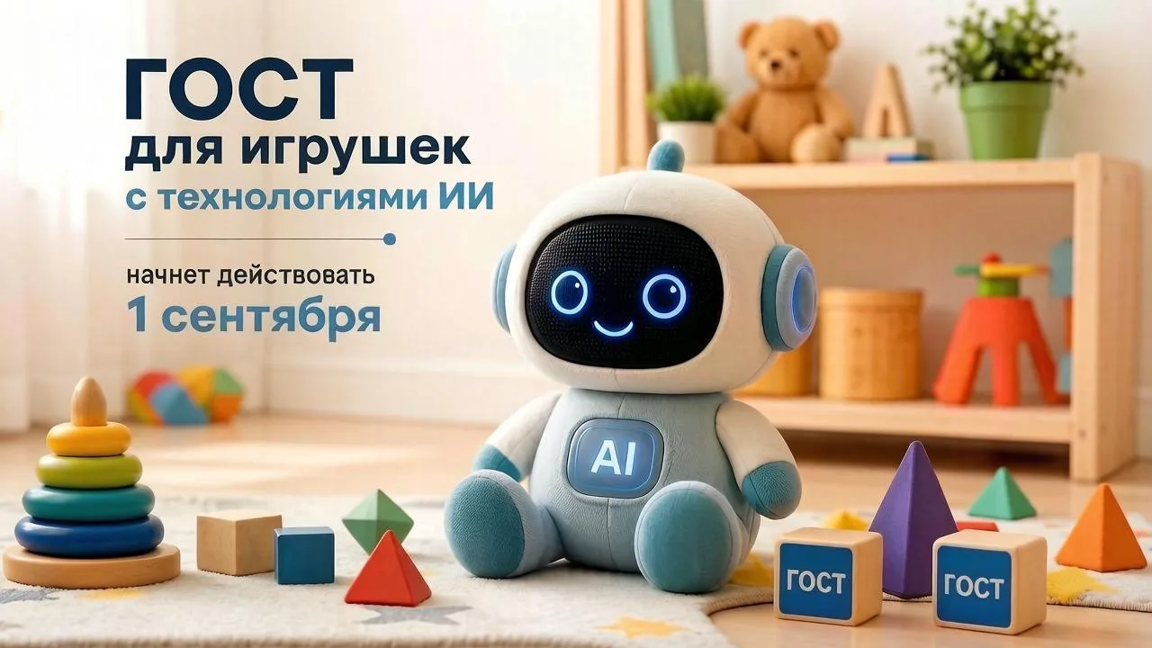 ⚡ ГОСТ для игрушек с технологиями ИИ начнет действовать 1 сентября