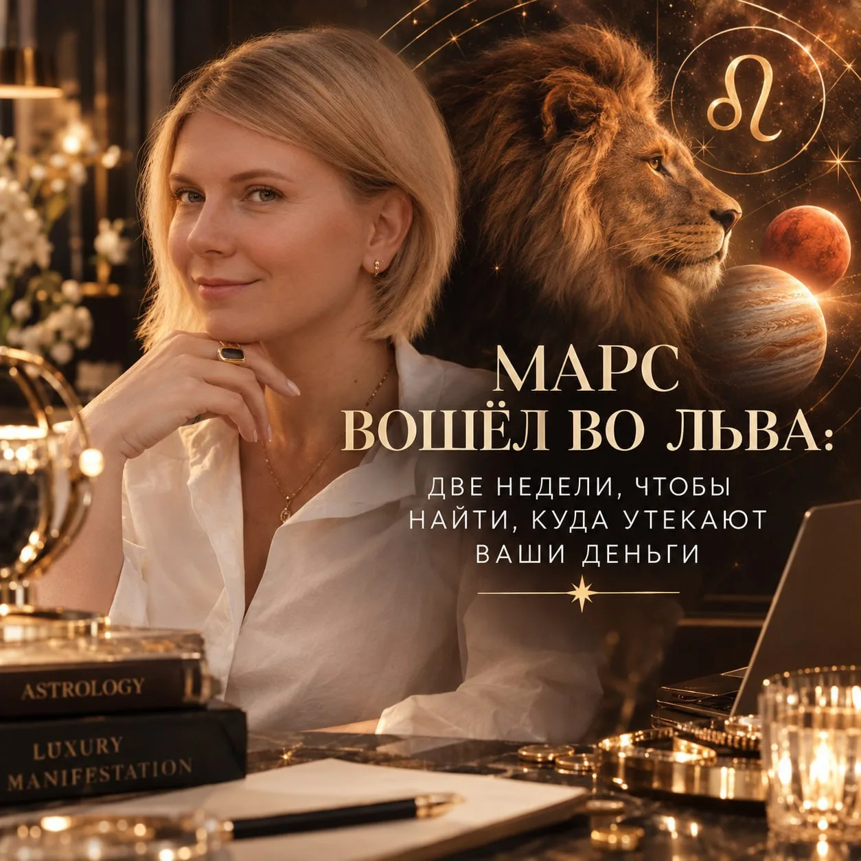 🦁 Марс вошёл во Льва: две недели, чтобы найти, куда УТЕКАЮТ ваши деньги
