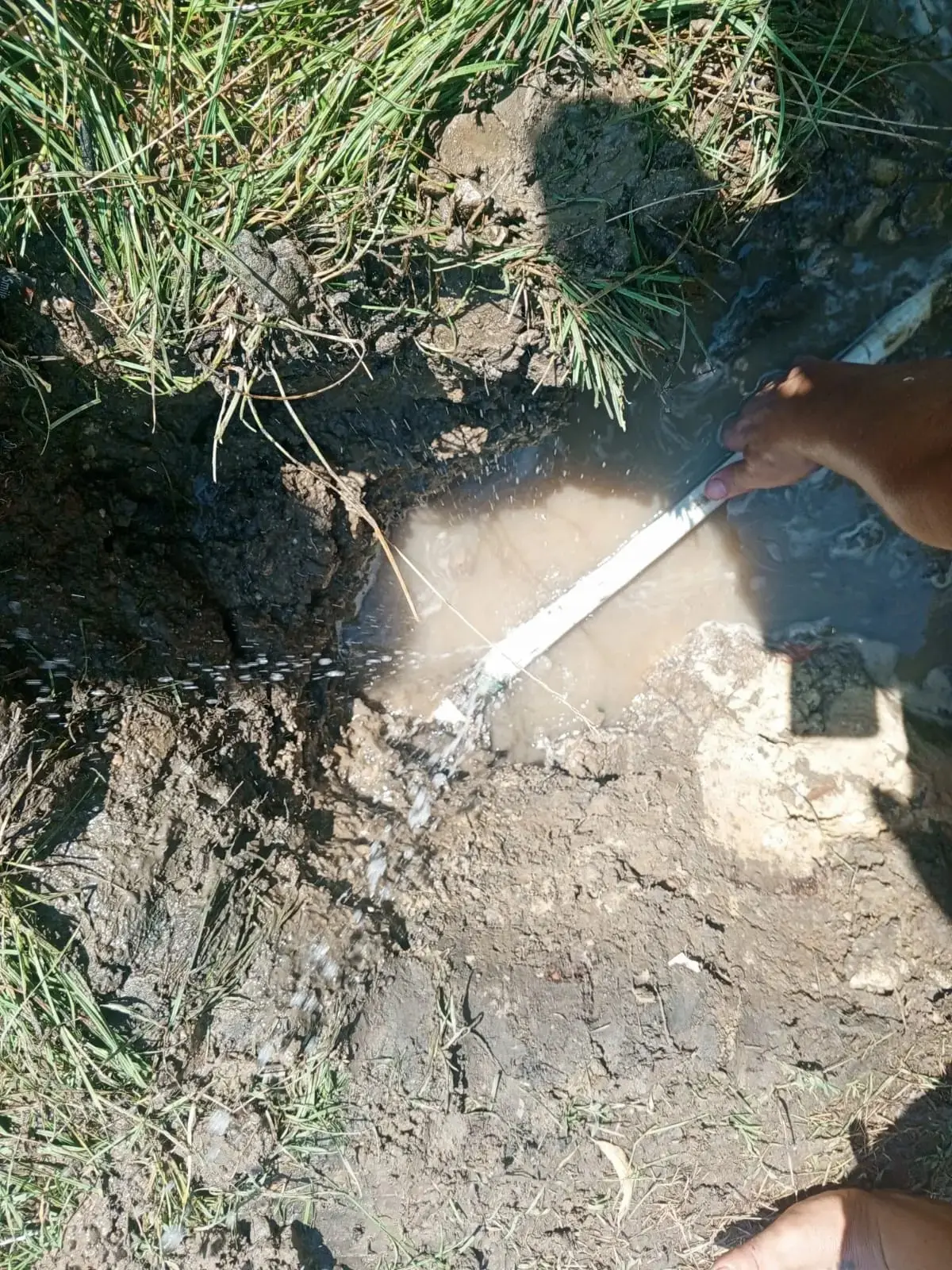 Аварийно-восстановительные работы на сети водоснабжения в районе дома № 1 по ул. Северн...