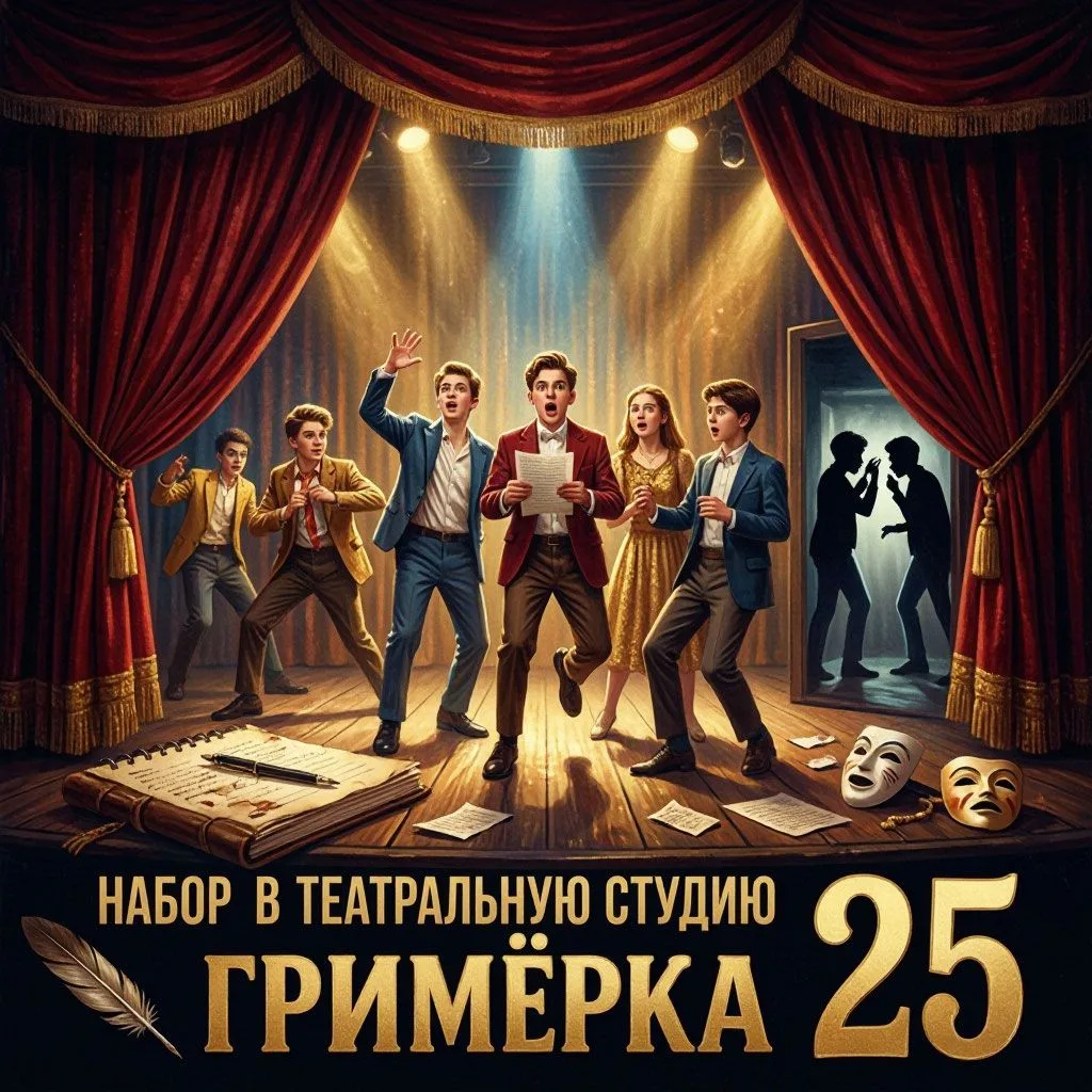⚡️ НАБОР В ТЕАТРАЛЬНУЮ СТУДИЮ «ГРИМЁРКА 25»