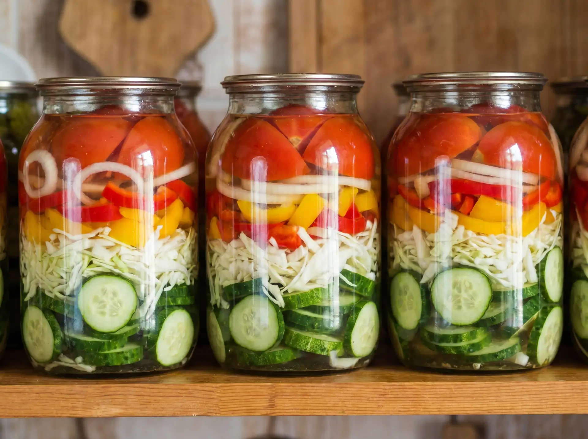 Салат из огурцов и капусты на зиму 🥒🥬

1️⃣ Нашинкуйте 🥬 500 г белокочанной капусты.  
2️⃣ Нарежьт