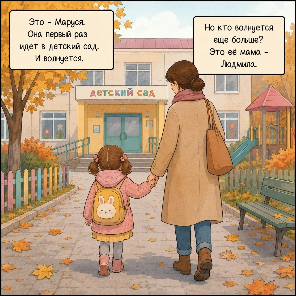 🍂В первый раз в детский сад!