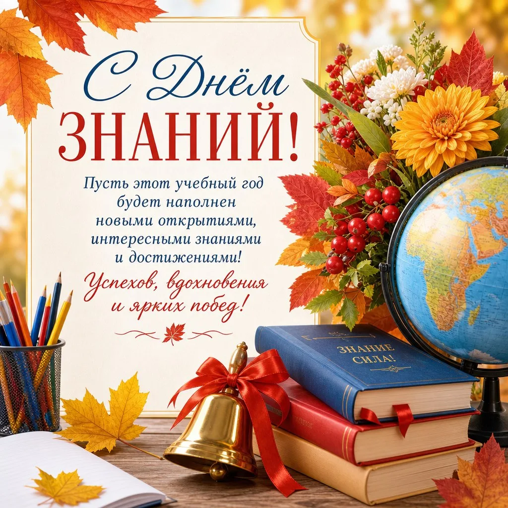 Дорогие коллеги, поздравляем с Днём знаний и с началом нового учебного года! 🎉