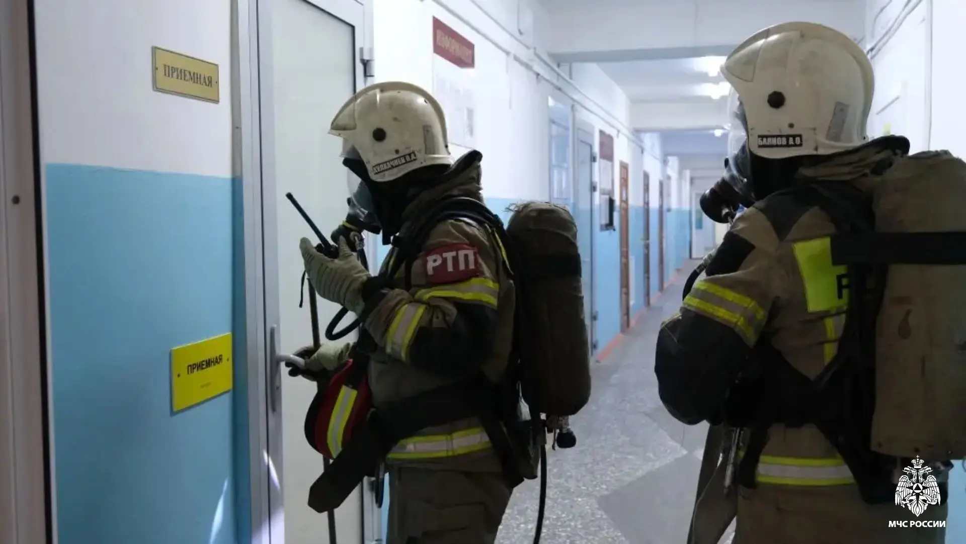 👩‍🚒Элистинские огнеборцы  провели пожарно-тактические занятия на территории Калмыцкого медицинского 