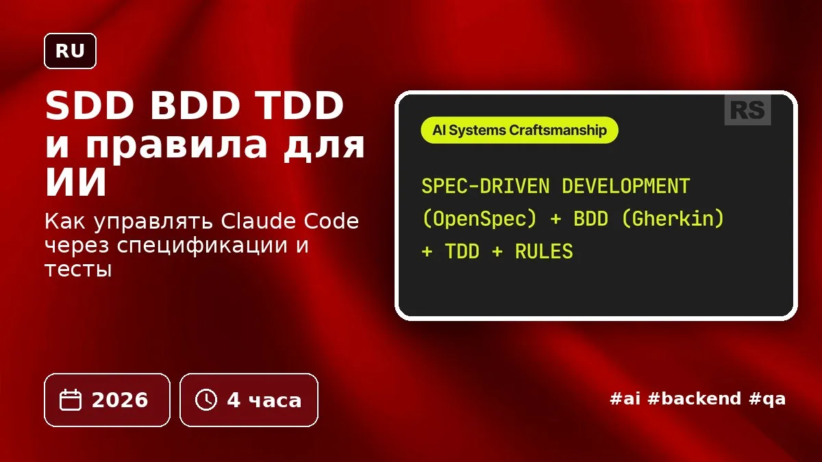 SDD BDD TDD и правила для ИИ