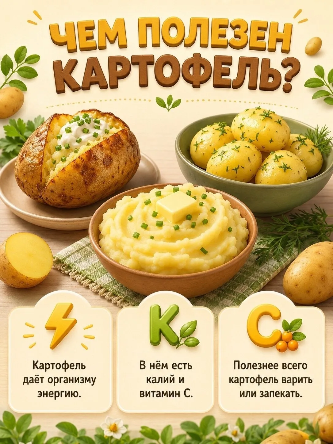 На огородах созрел картофель!