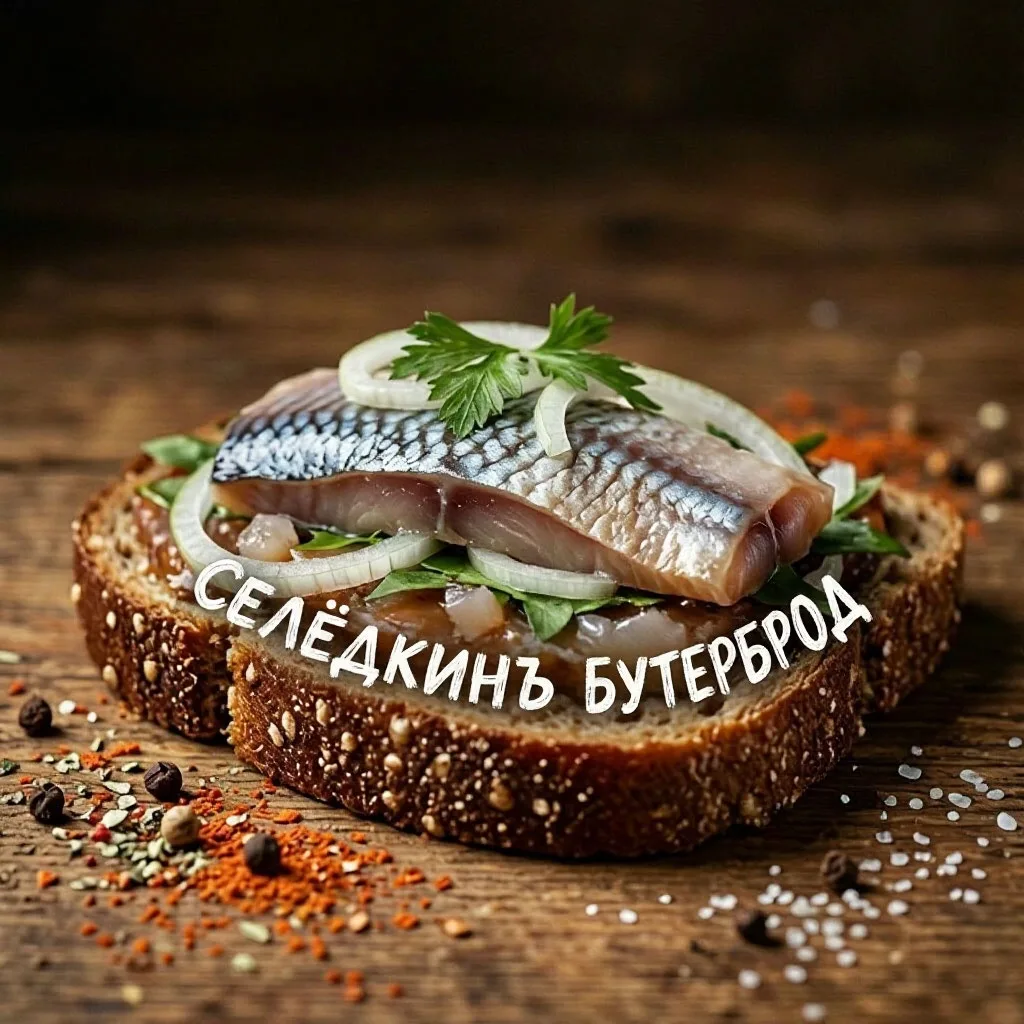 Селёдкинъ бутерброд