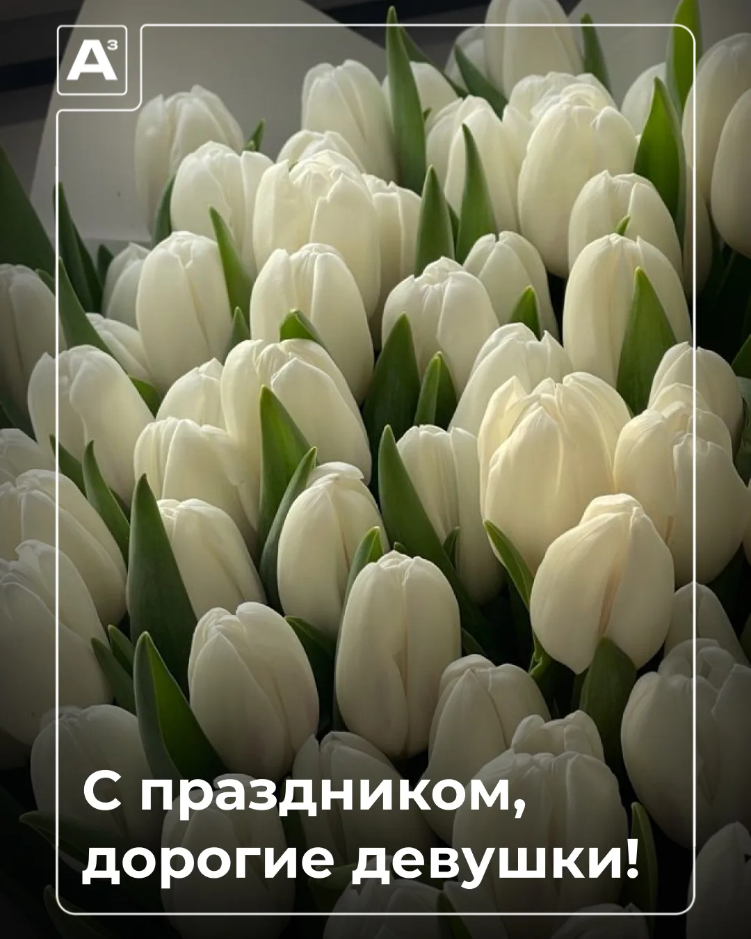 Дорогие девушки, поздравляем вас с 8 Марта!