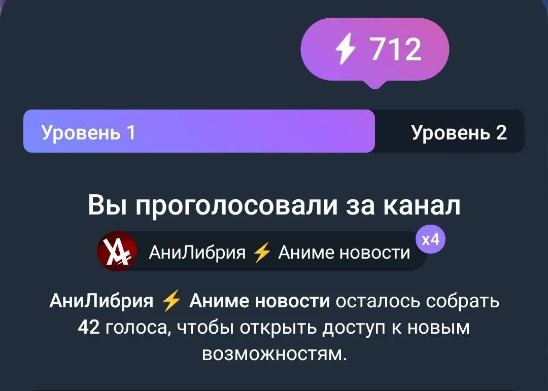 Необходима ваша помощь в достижении второго уровня!