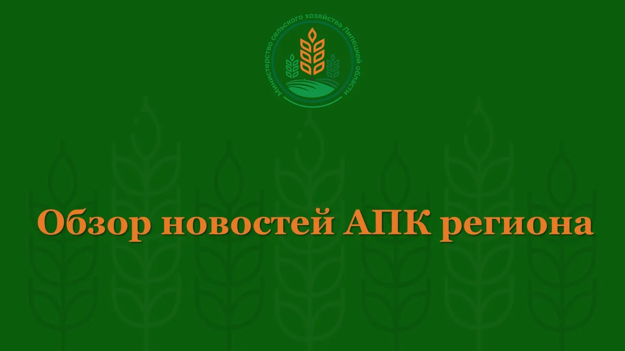 Обзор новостей АПК региона с 31 августа по 6 сентября