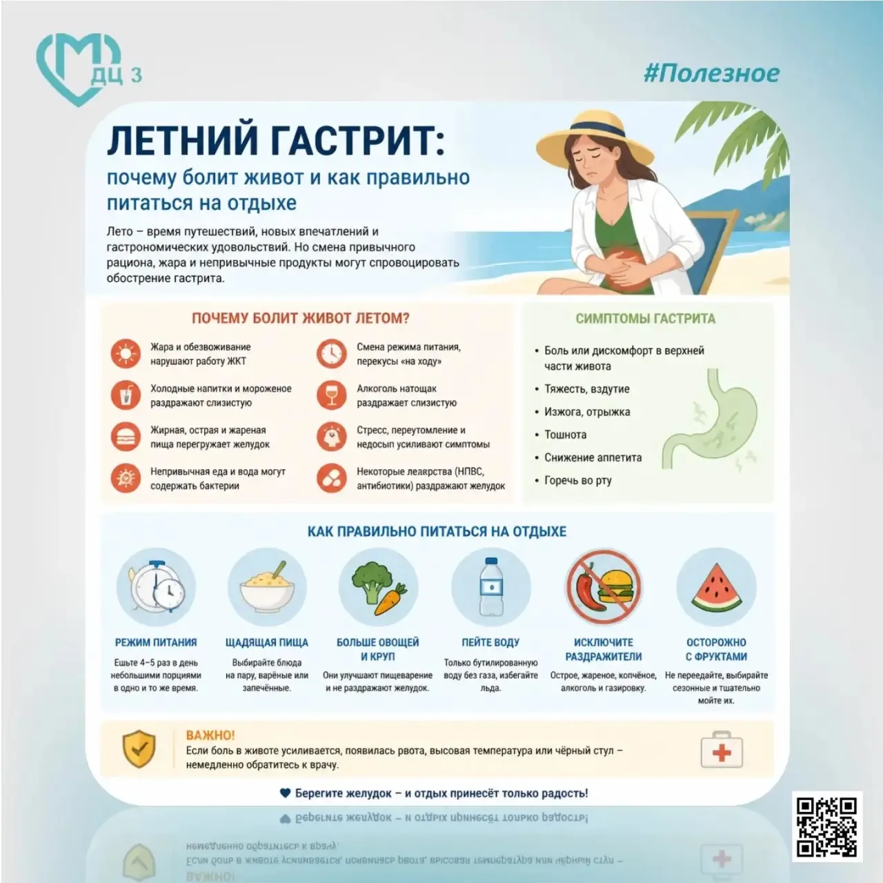 Летний гастрит: что это и как его избежать