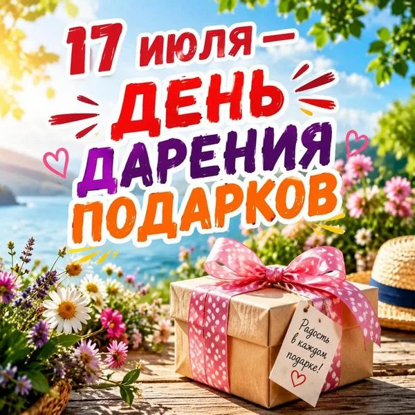 День дарения подарков отмечается ежегодно 17 июля. Это неофициальный праздник, который призывает дар