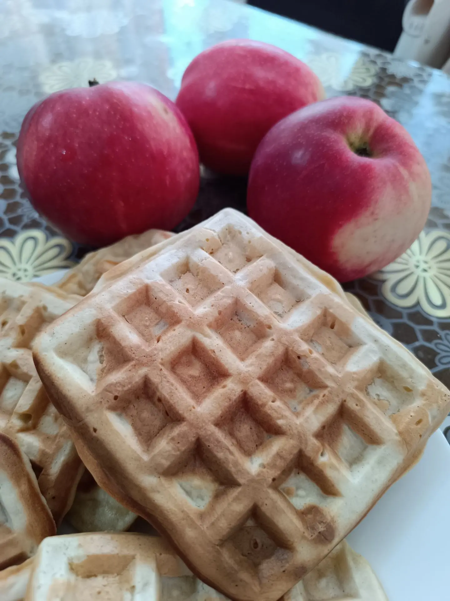 🍏Яблочные вафли в вафельнице🍎