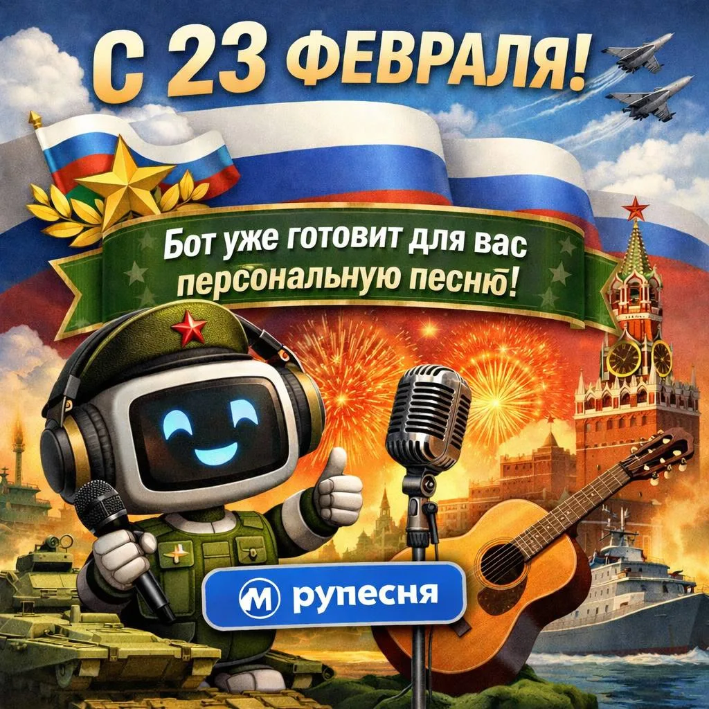 С 23 февраля! 🇷🇺  Желаем крепких нервов, уверенности в завтрашнем дне, надёжных людей рядом и как мо