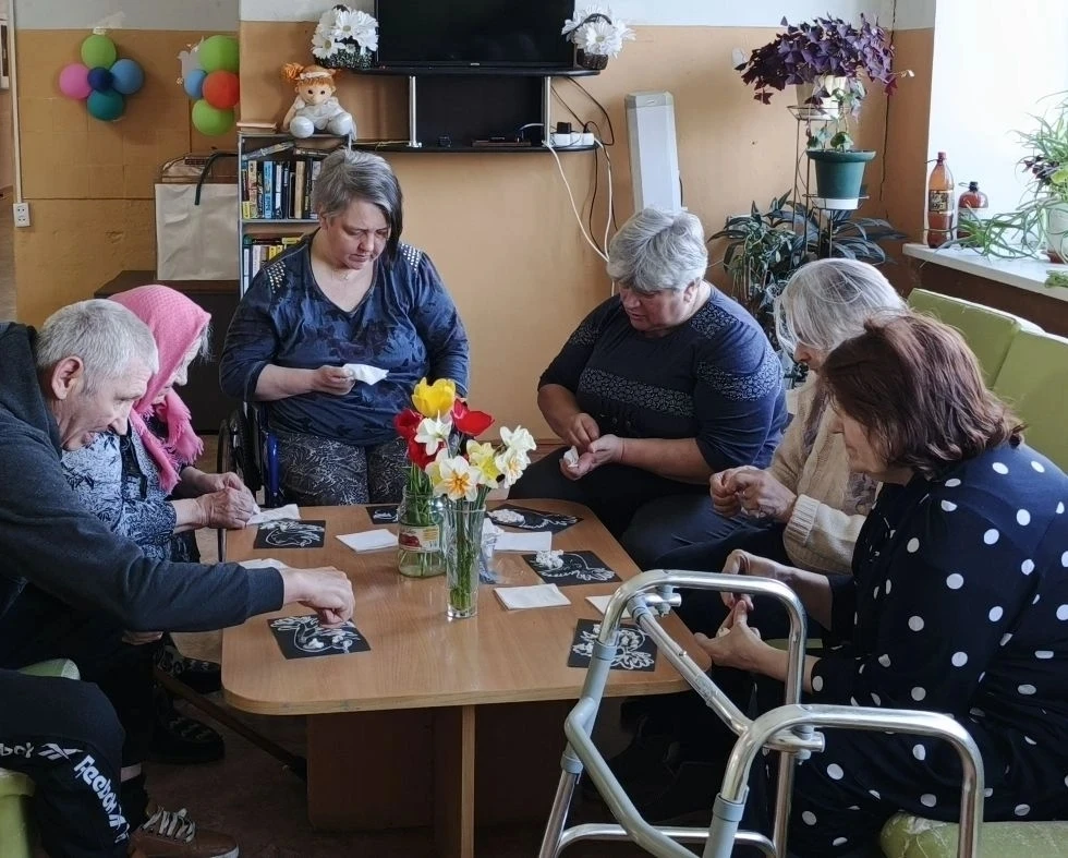 🇷🇺Подготовка к Дню Победы в Батуринском доме-интернате  🏡💫В Батуринском доме-интернате для престарел