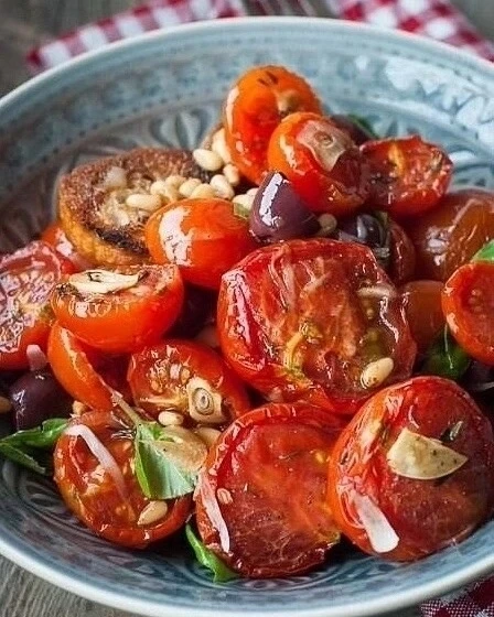 🍅Теплый салат с запеченными томатами🍅