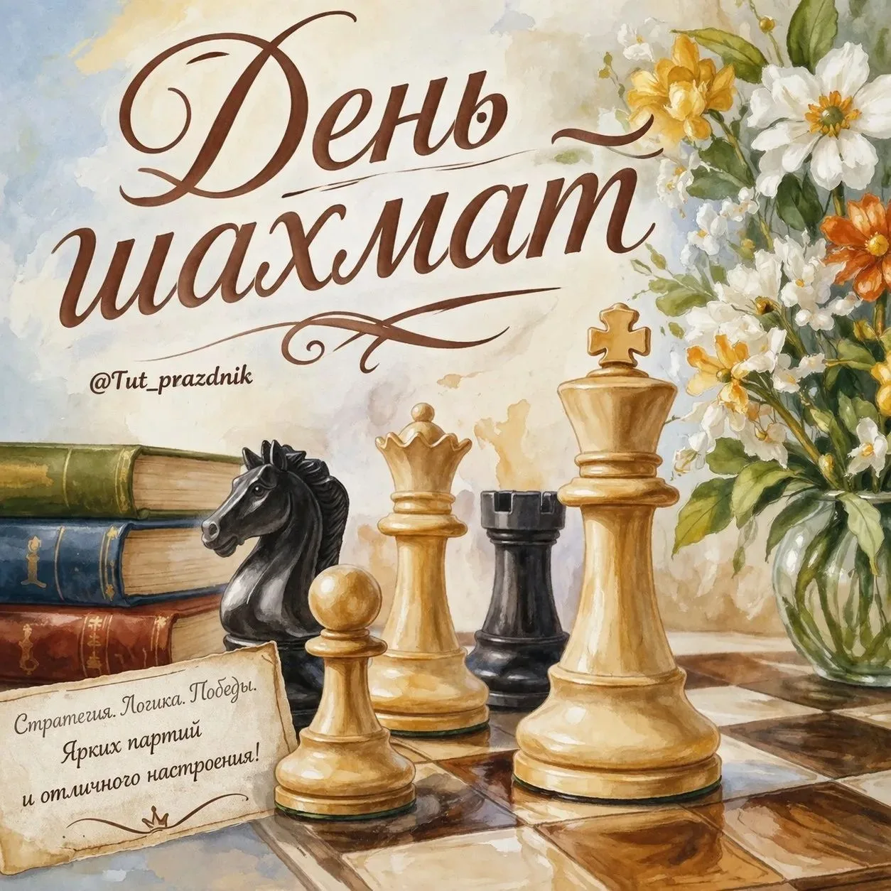 ♟🌍 20 июля — Международный день шахмат 🌍♟

Сегодня во всём мире отмечается Международный день шахм