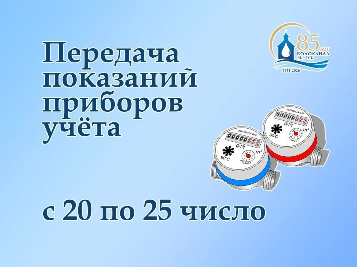 Напоминаем о необходимости передавать показания счетчиков