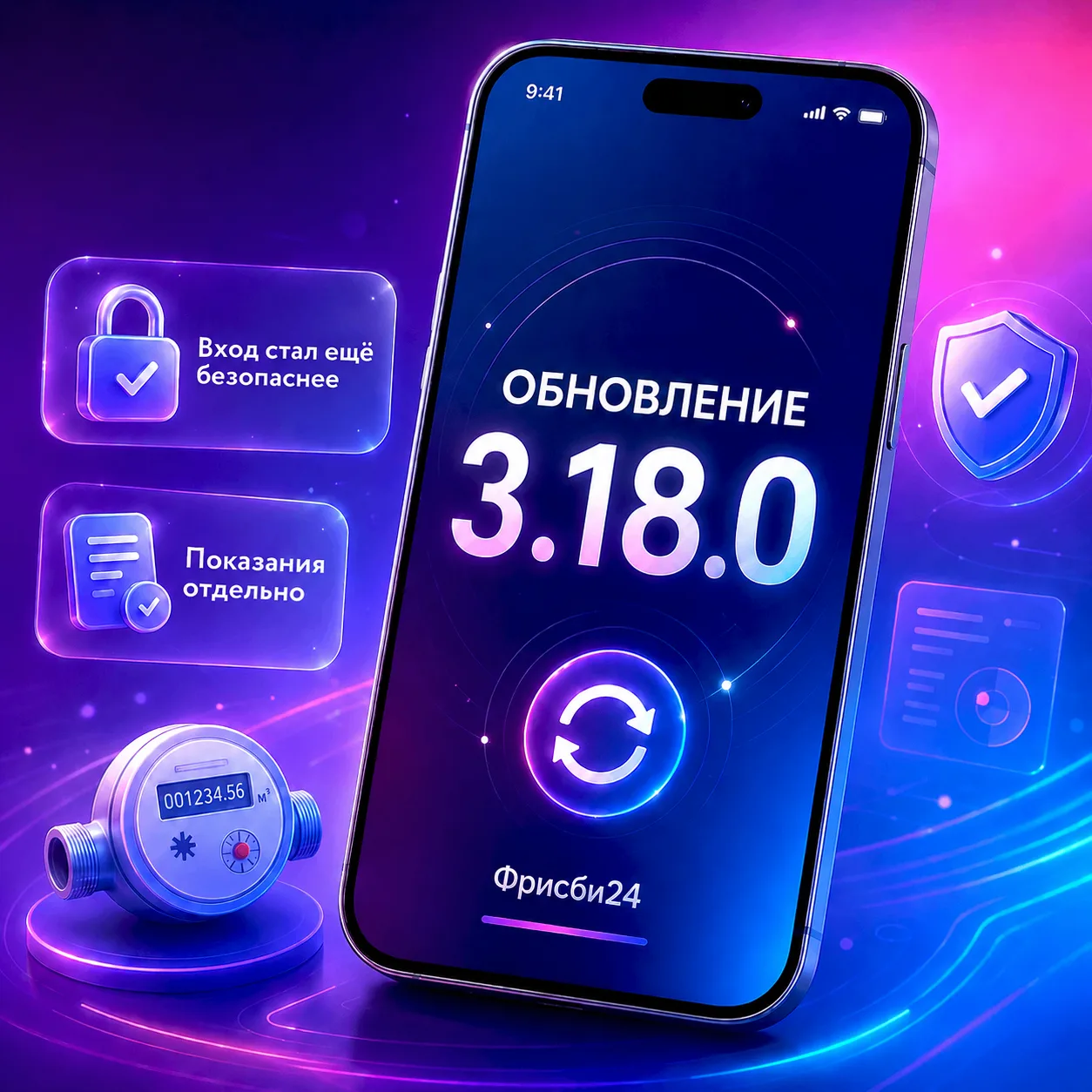 🚀 ОБНОВЛЕНИЕ 3.18.0: вход стал еще безопаснее, а показания теперь можно передать только в специальн