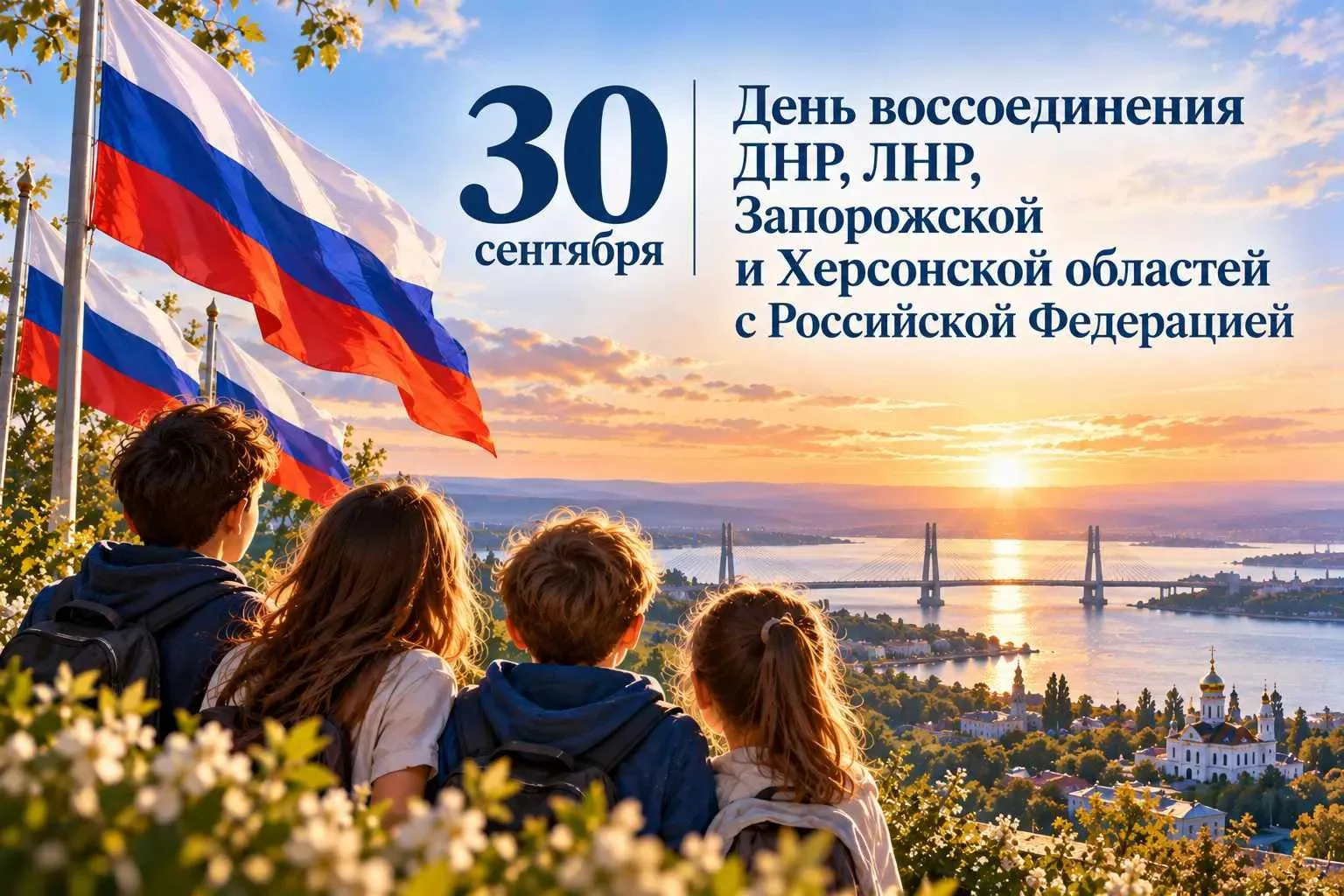 🇷🇺 30 сентября — День воссоединения ДНР, ЛНР, Запорожской и Херсонской областей с Рос...