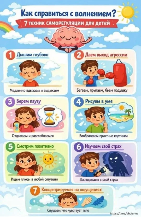 Приближаются экзамены! Как справиться с волнением? Вот несколько простых советов в памятках! Будьте 