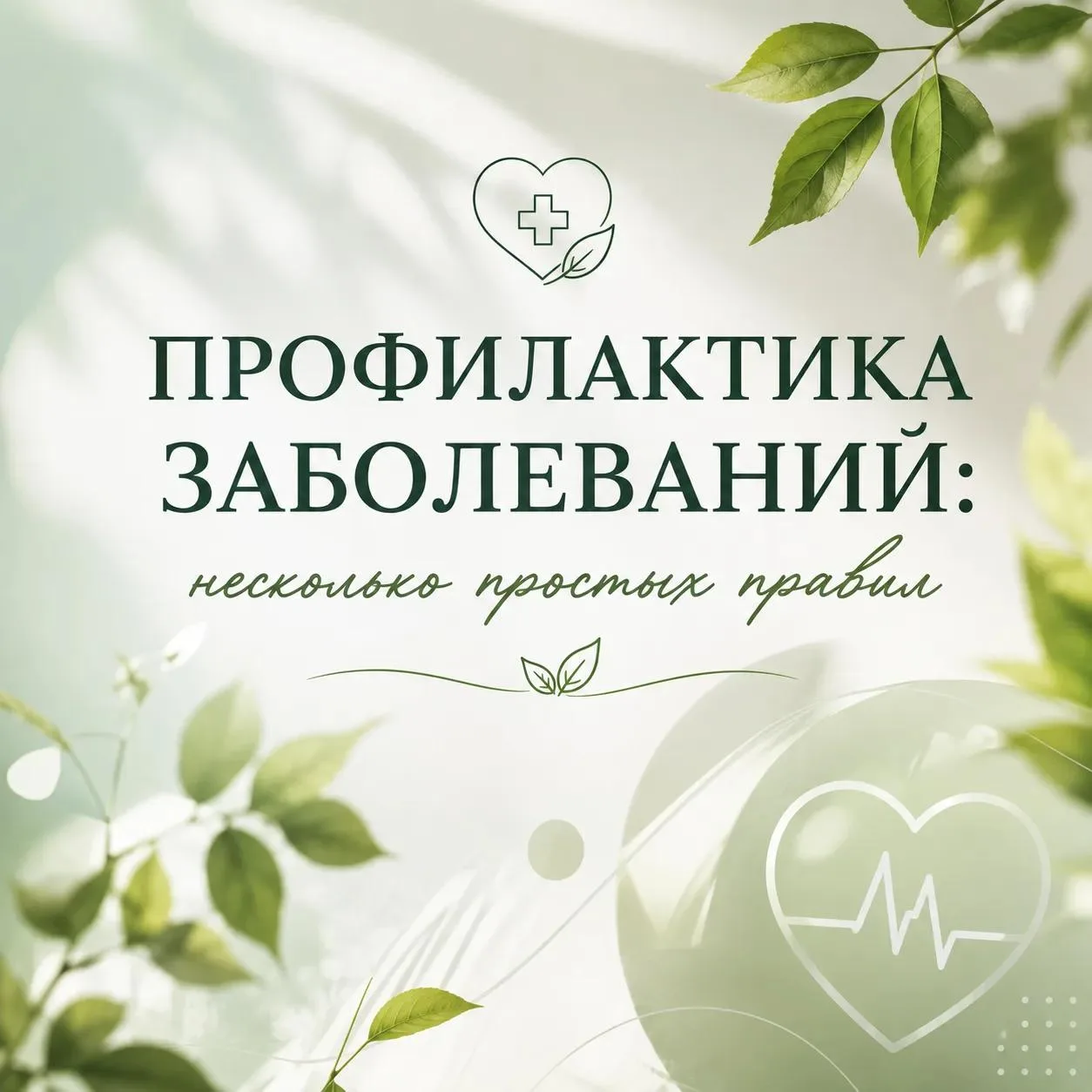 Профилактика начинается с простых привычек.⚕️