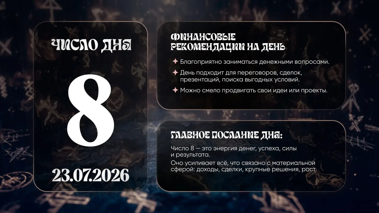 Число удачи на сегодня, 23 июля

#ЧислоУдачи@astro_finansy

Астро деньги в МАХ 👈