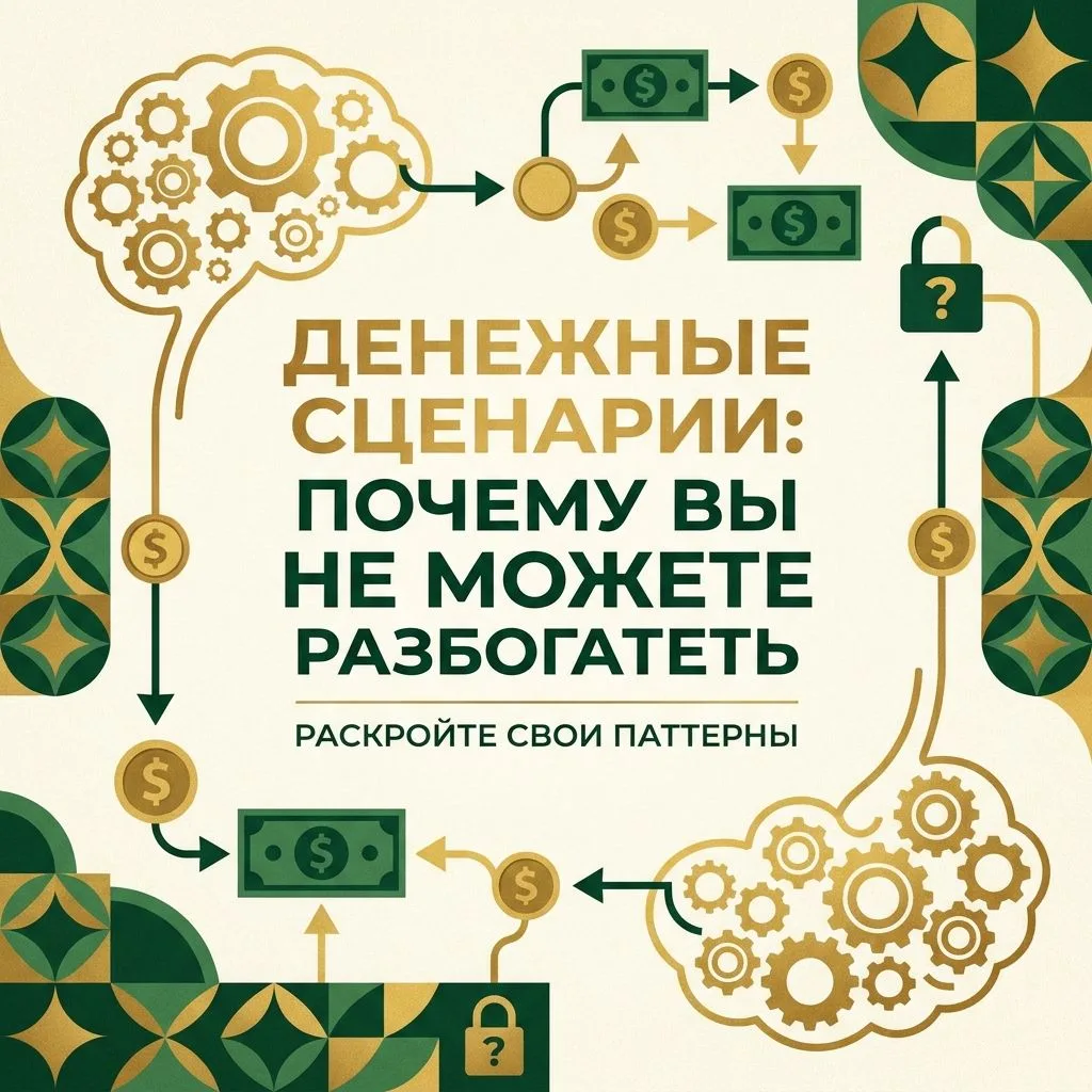 ДЕНЕЖНЫЕ СЦЕНАРИИ: ПОЧЕМУ ВЫ НЕ МОЖЕТЕ РАЗБОГАТЕТЬ 🔍