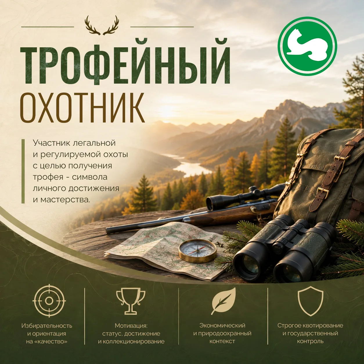 🦌 Кто такой трофейный охотник?