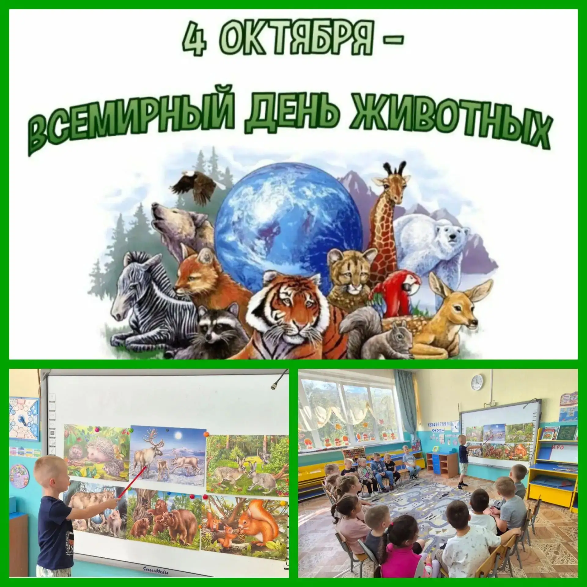 💥4 октября, Всемирный день защиты животных!🦊🐰