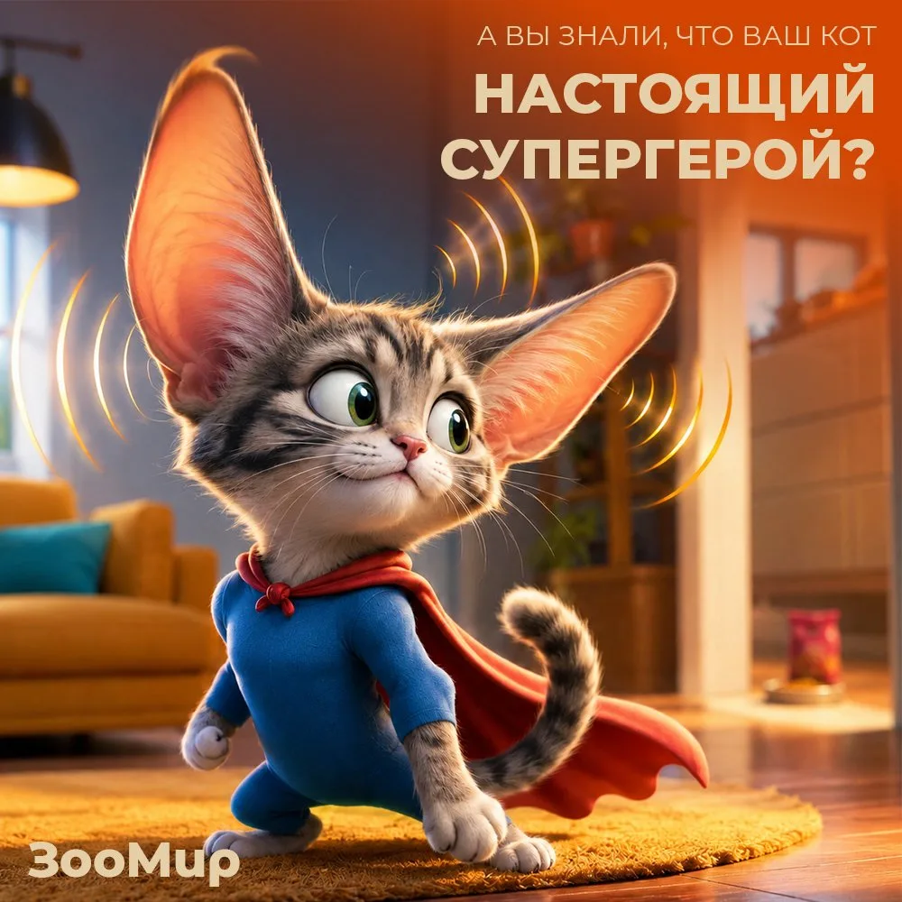 А вы знали, что ваш кот — настоящий супергерой? 🦸‍♂️🐾