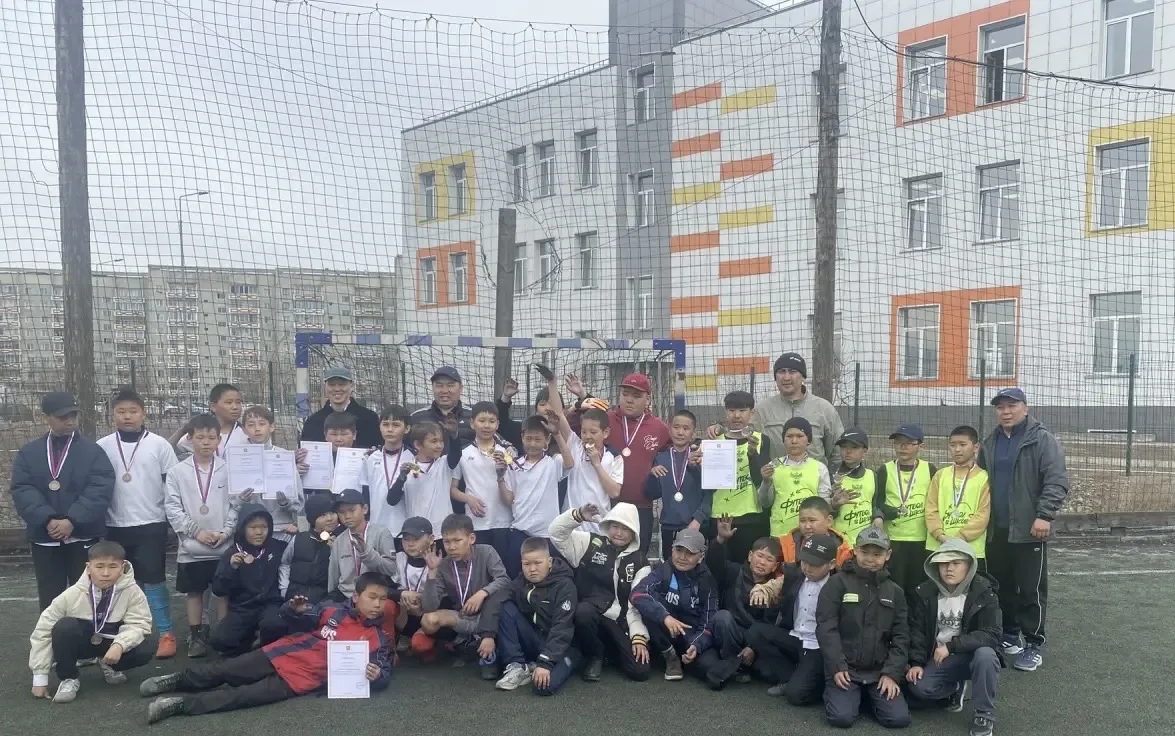 Сегодня 20.04.2026г. наша школьная футбольная ⚽команда мальчиков продемонстрировала выдающиеся резул