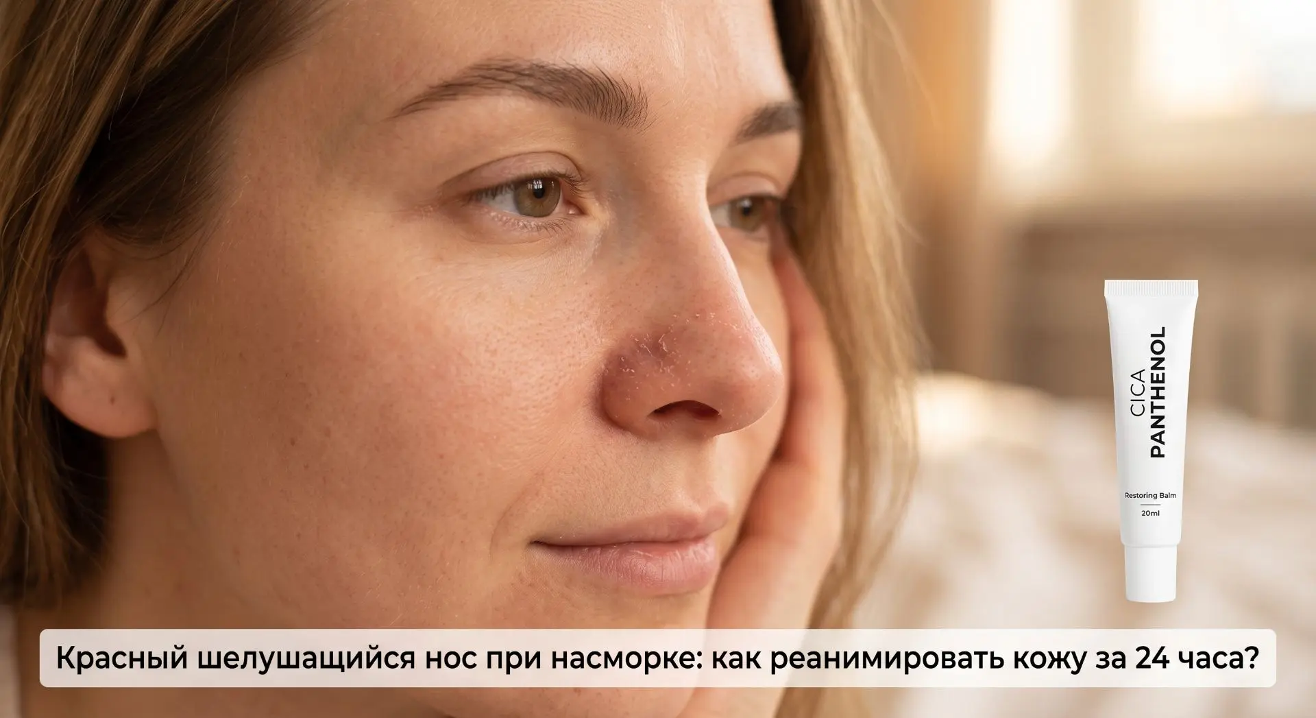 🤧 Насморк стер кожу у крыльев носа: как снять жжение и шелушения без слез?