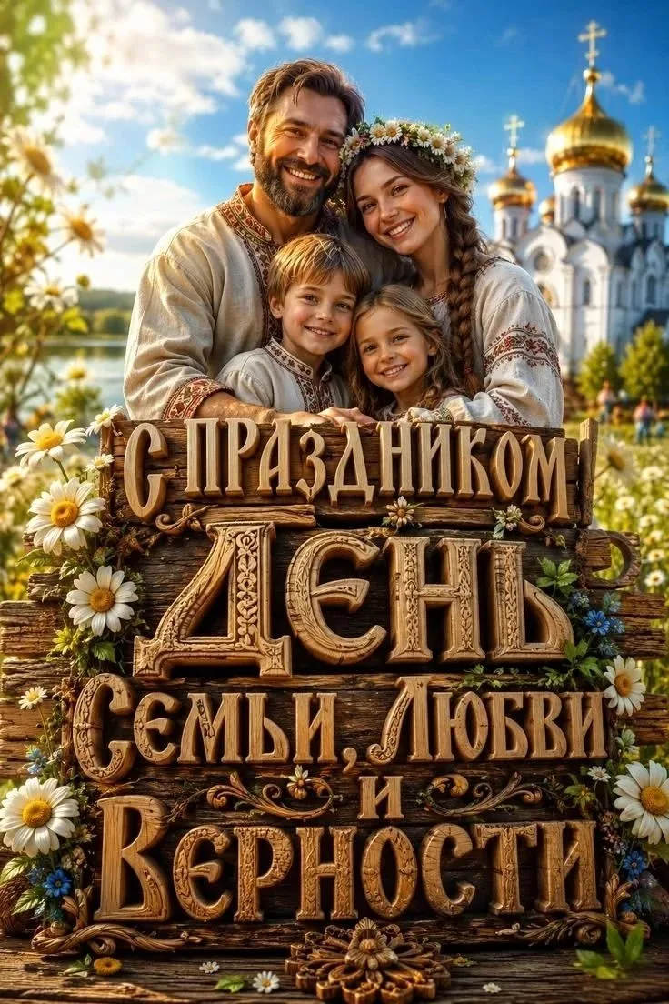 Продолжаем рассказывать о Дне семьи, любви и верности в нашем детском саду. Детям группы "Улыбка" ра