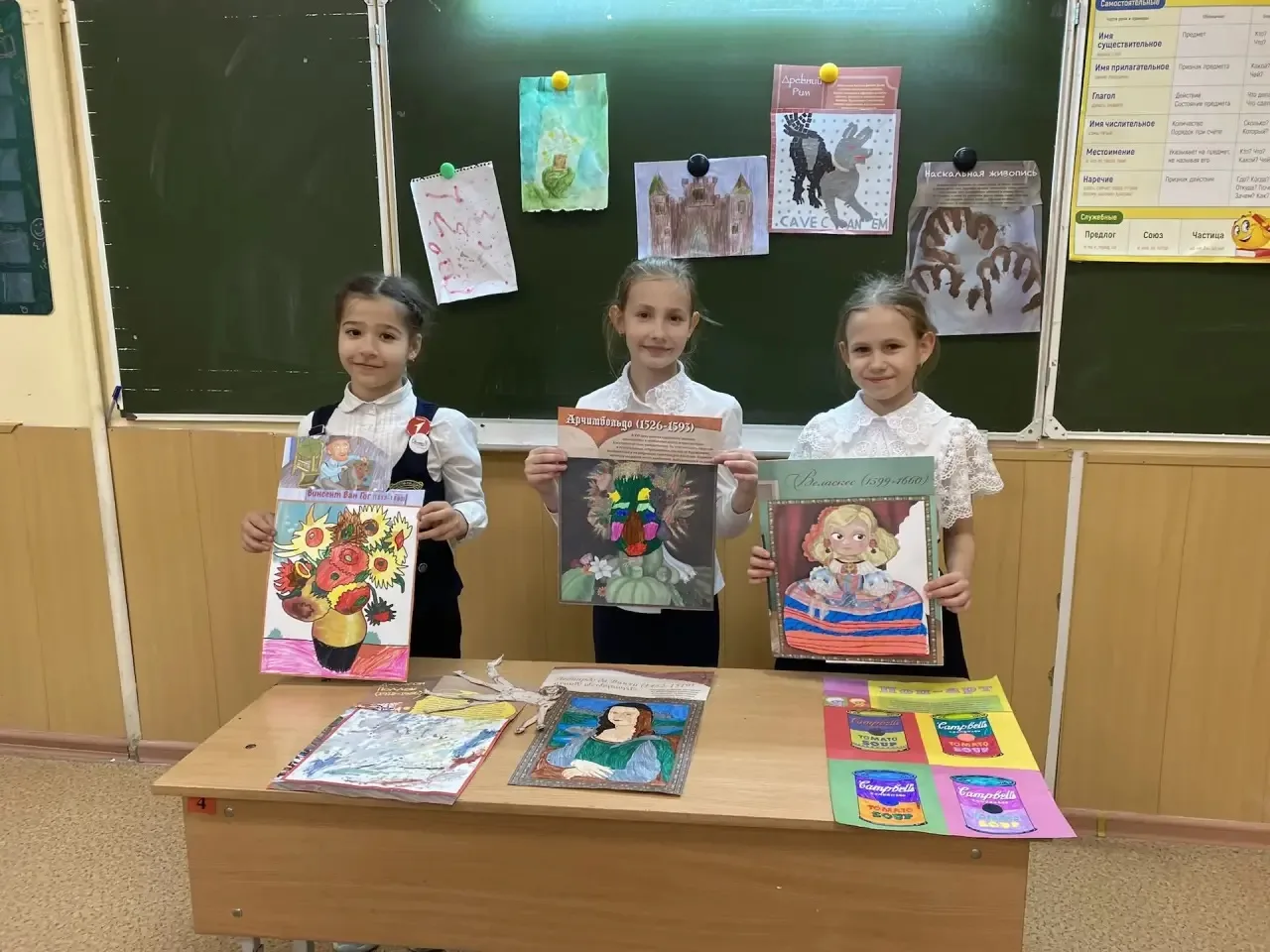 Во 2 «В» классе в Международный день музеев ребята подготовили свои мини-музеи и с гордостью предста