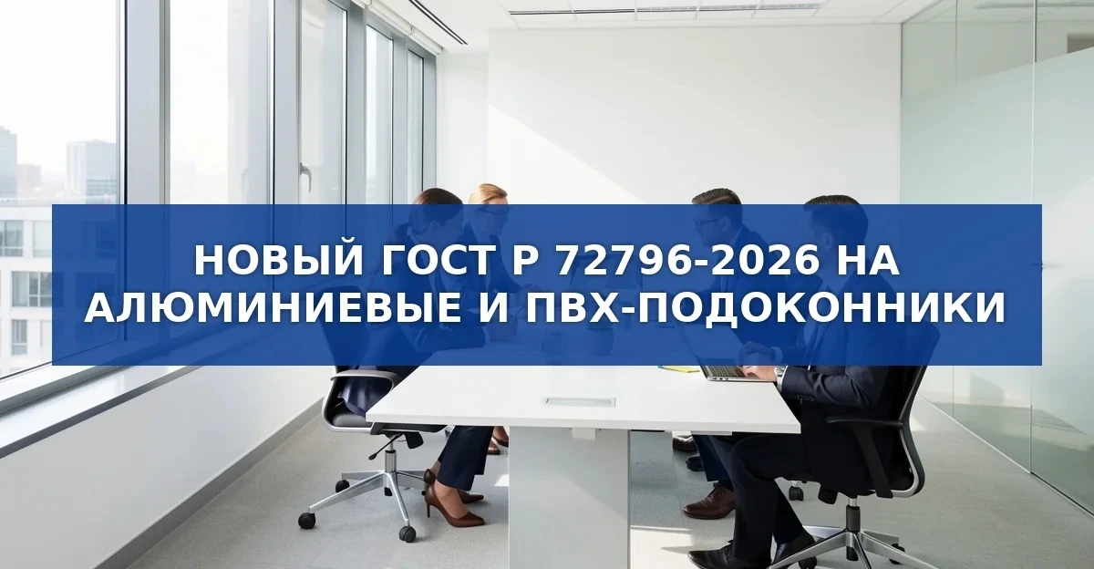 Новый ГОСТ на подоконники из алюминия и ПВХ