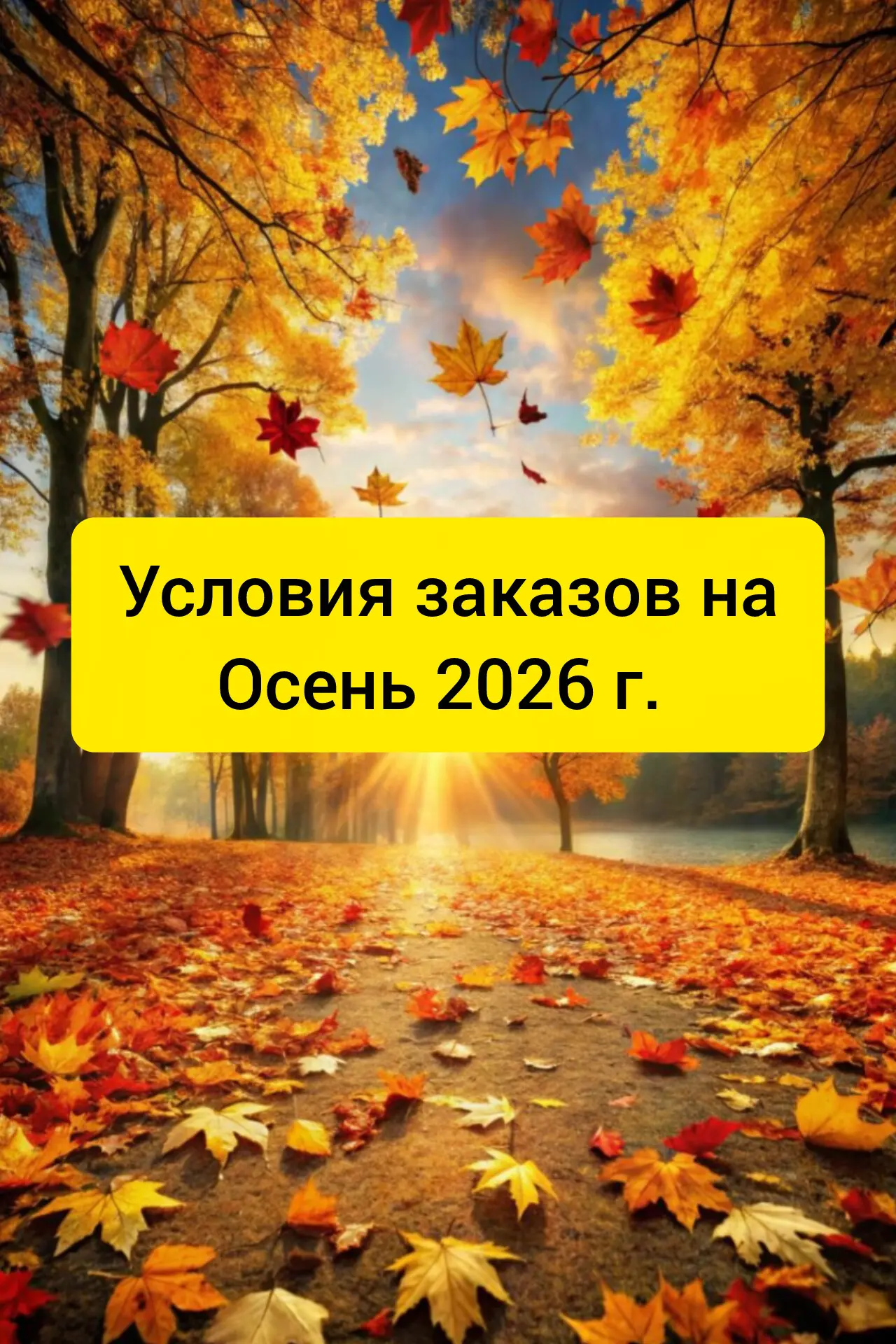 УСЛОВИЯ ЗАКАЗА ОСЕНЬ  2026‼️‼️‼️
⠀
🌸 Минимальная сумма заказа 2000 ₽.
🌸 При оформлении заказа внос